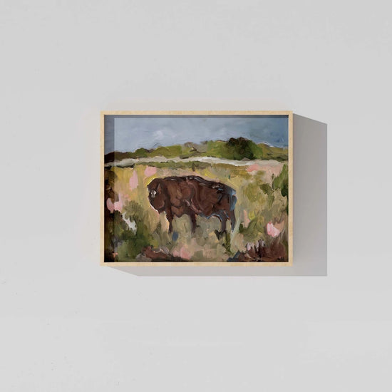 art print - american bison by mary james ketch studio