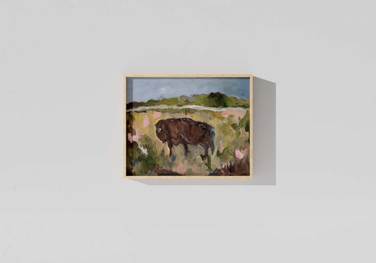 art print - american bison by mary james ketch studio