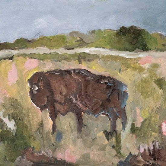 art print - american bison by mary james ketch studio