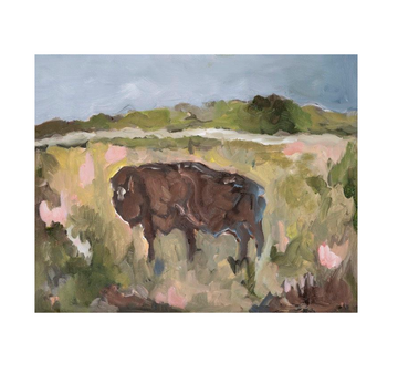 art print - american bison by mary james ketch studio