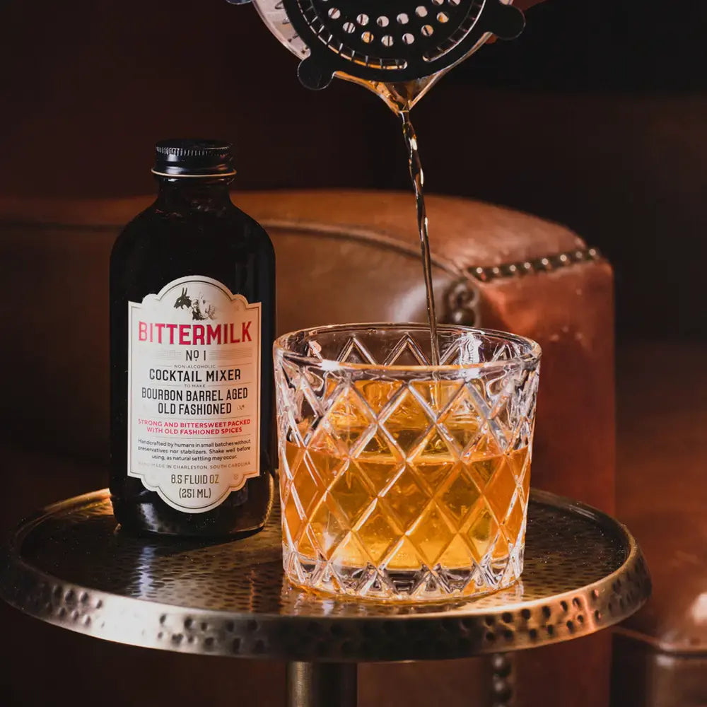 cocktail mixer - bourbon barrel aged old fashioned by bittermilk