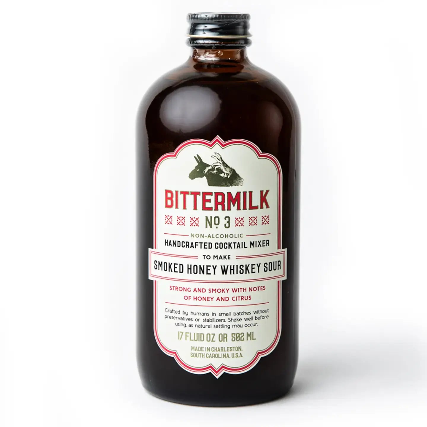 cocktail mixer - smoked honey whiskey sour by bittermilk