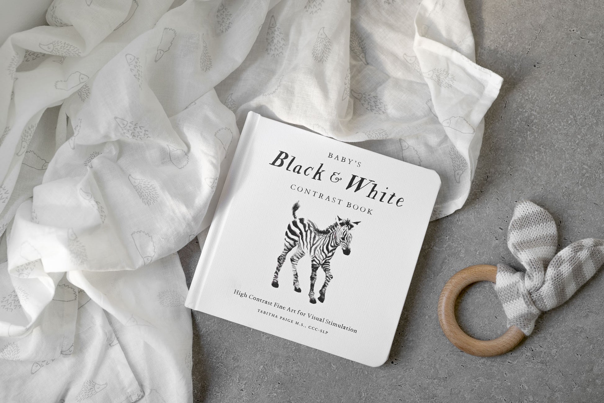 book - baby's black & white contrast by paige tate & co.