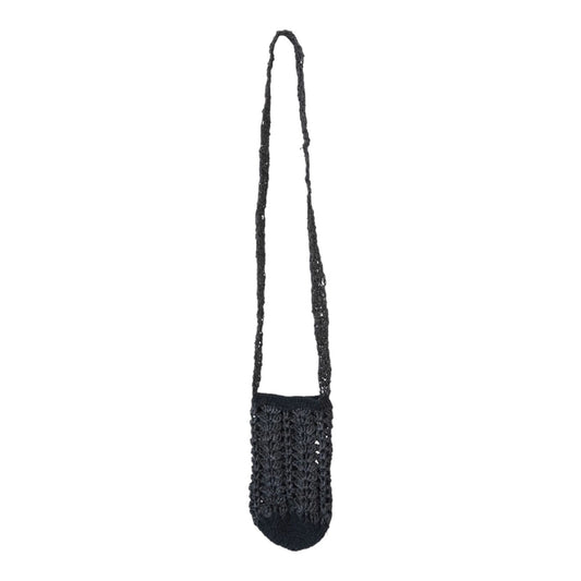 bottle bag - crochet raffia by creative co-op