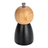 salt & pepper mill - small - two-tone rubberwood - ball top by creative co-op