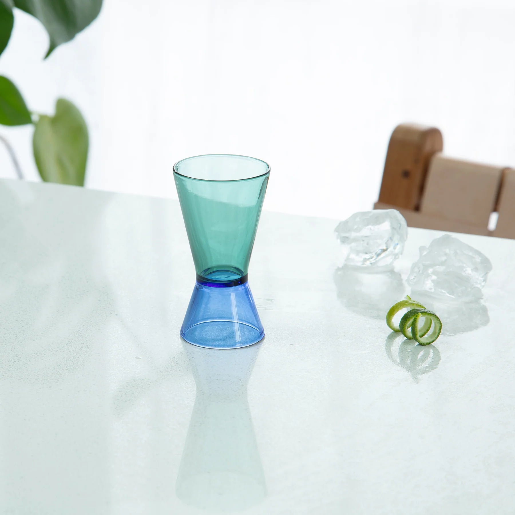 cocktail jigger - duo tone glass by block design