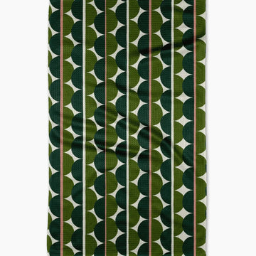 tea towel - microfiber - blockprint eclipse by geometry house