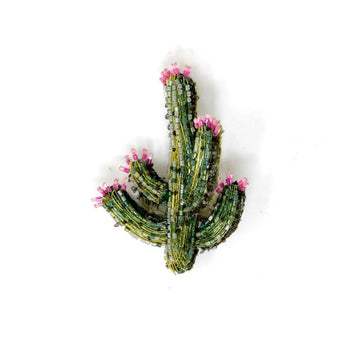 brooch pin - blooming desert cactus by trovelore