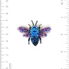 brooch pin - blue bumble bee by trovelore