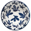 bowl - stamped 3.5" - blue floral by now designs