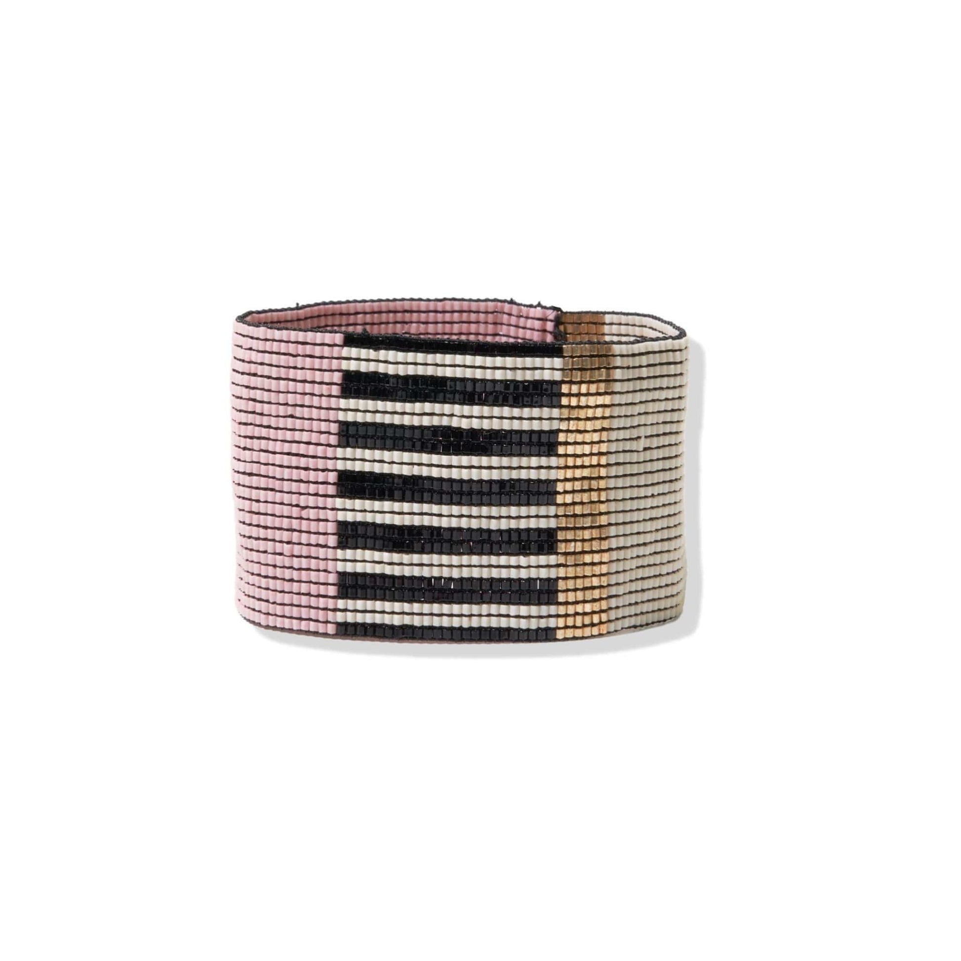 stretch bracelet - striped color block by ink + alloy