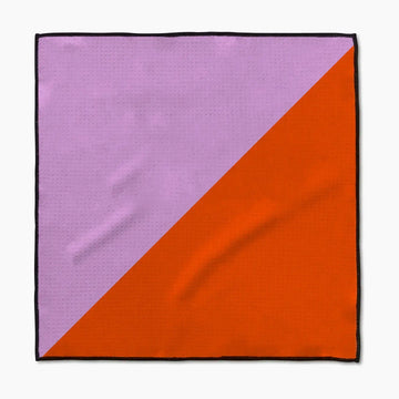 paw towel - microfiber - bold horizon lavender/orange by geometry house