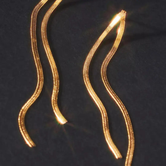 earrings - boogie nights - 18k gold plated by peter and june