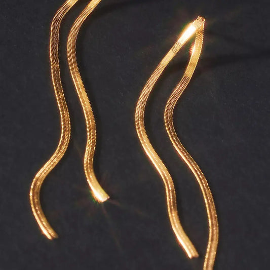 earrings - boogie nights - 18k gold plated by peter and june