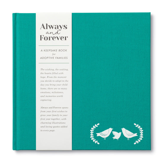 x-book - always & forever - adoption keepsake by compendium