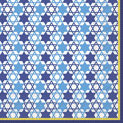 napkins - "festival of lights" - blue by boston international