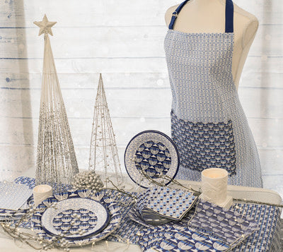 napkins - "festival of lights" - blue by boston international