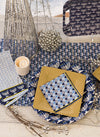 napkins - "festival of lights" - blue by boston international
