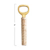 bottle opener - wrapped bamboo + brass by creative co-op