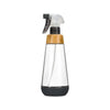 spray bottle - silicone + glass - gray by full circle home