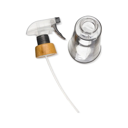 spray bottle - silicone + glass - gray by full circle home