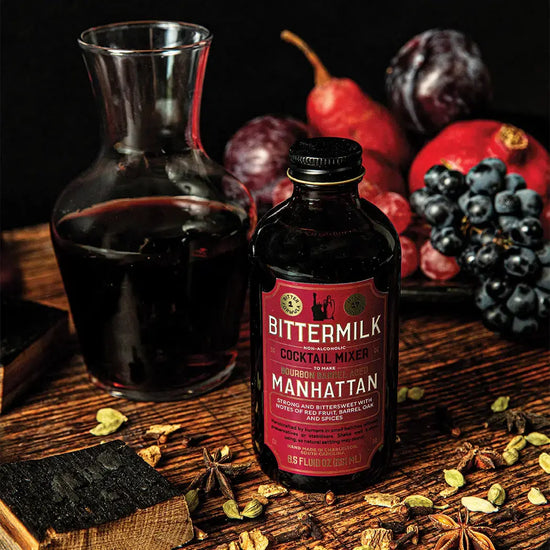 cocktail mixer - bourbon barrel aged manhattan - 8.5oz by bittermilk