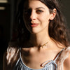 necklace - bow peep choker - 18kgp by peter and june