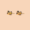 earrings - bow tie pasta studs - 18kgp by peter and june