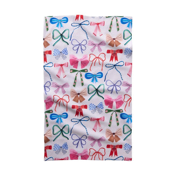 tea towel - microfiber - bows by geometry house