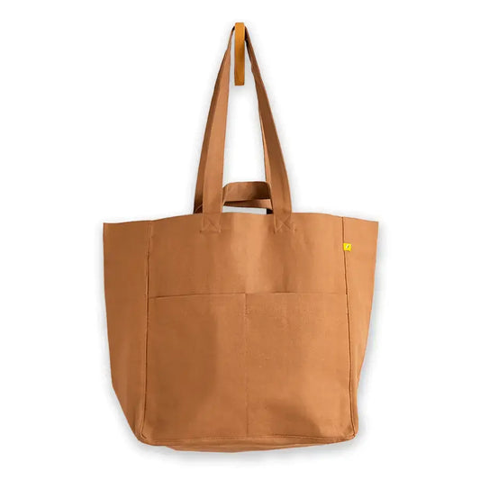 bag - box tote - nutmeg by fluf