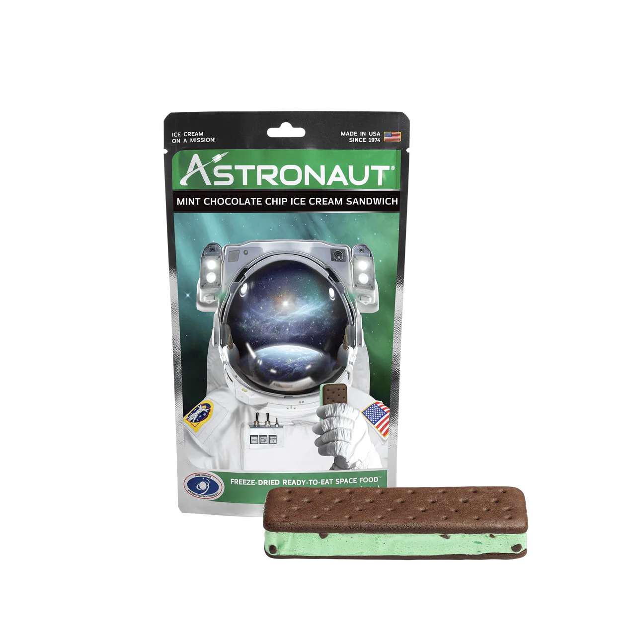 candy - astronaut ice cream - mint chocolate chip by redstone foods inc