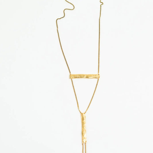 necklace - branch - gold plated by tilly doro