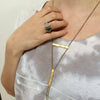 necklace - branch - gold plated by tilly doro