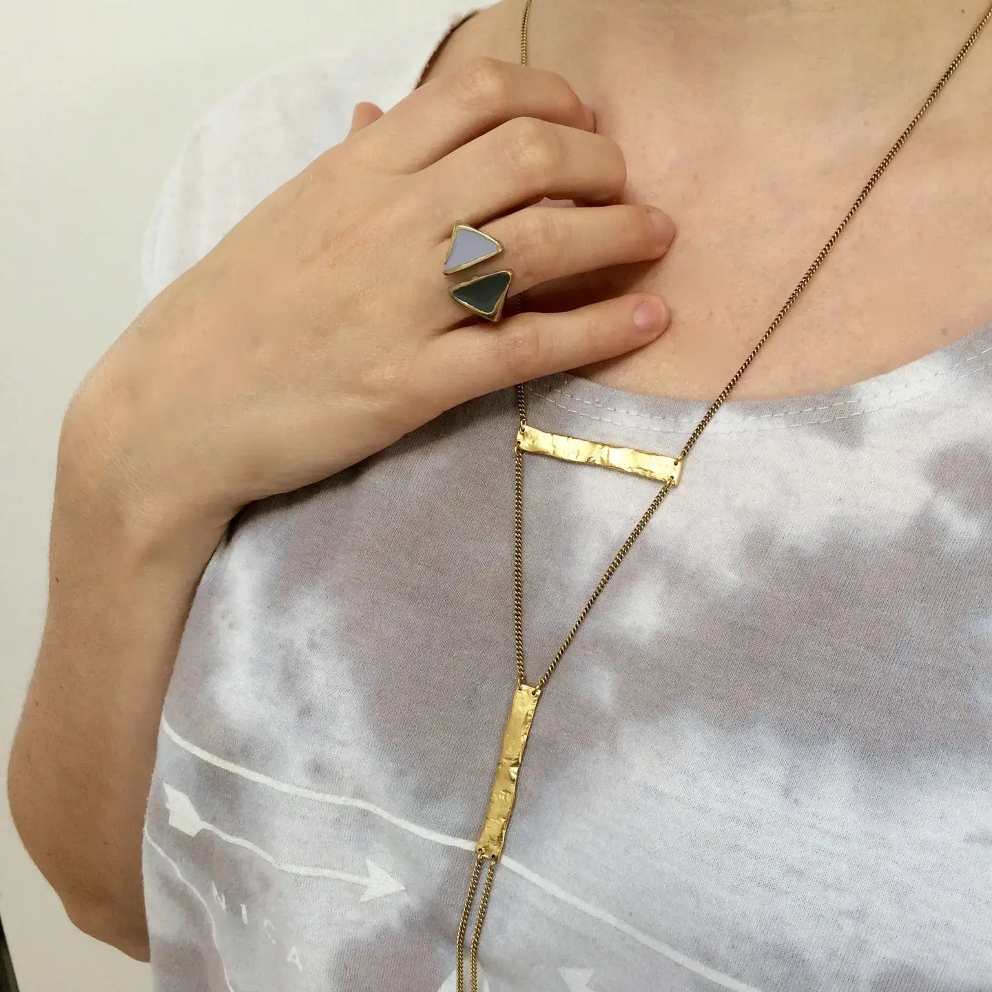 necklace - branch - gold plated by tilly doro