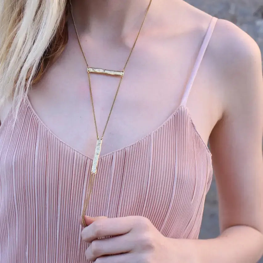 necklace - branch - gold plated by tilly doro