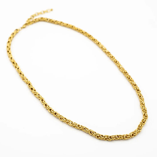 necklace - byzantine chain - brass - 20" by baizaar