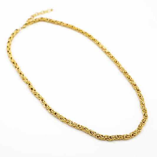 necklace - byzantine chain - brass - 20" by baizaar