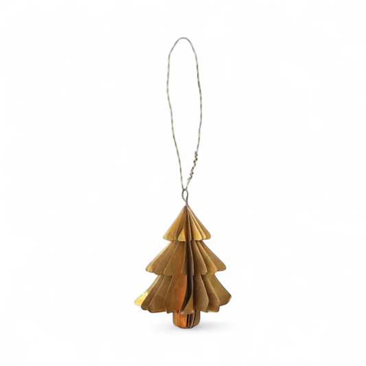 ornament - brass honeycomb by creative co-op