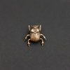 brooch pin - scarab beetle by metal cloth & wood
