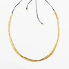 triple strand brass necklace by altiplano