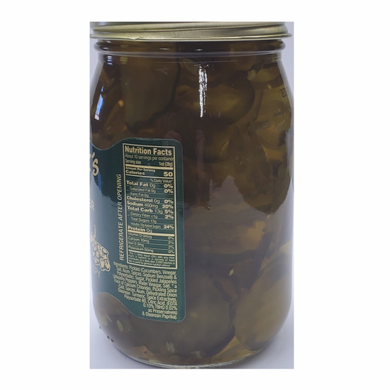 pickles - spicy bread & butter jalapeno - thin cut chips by ben jack larado's