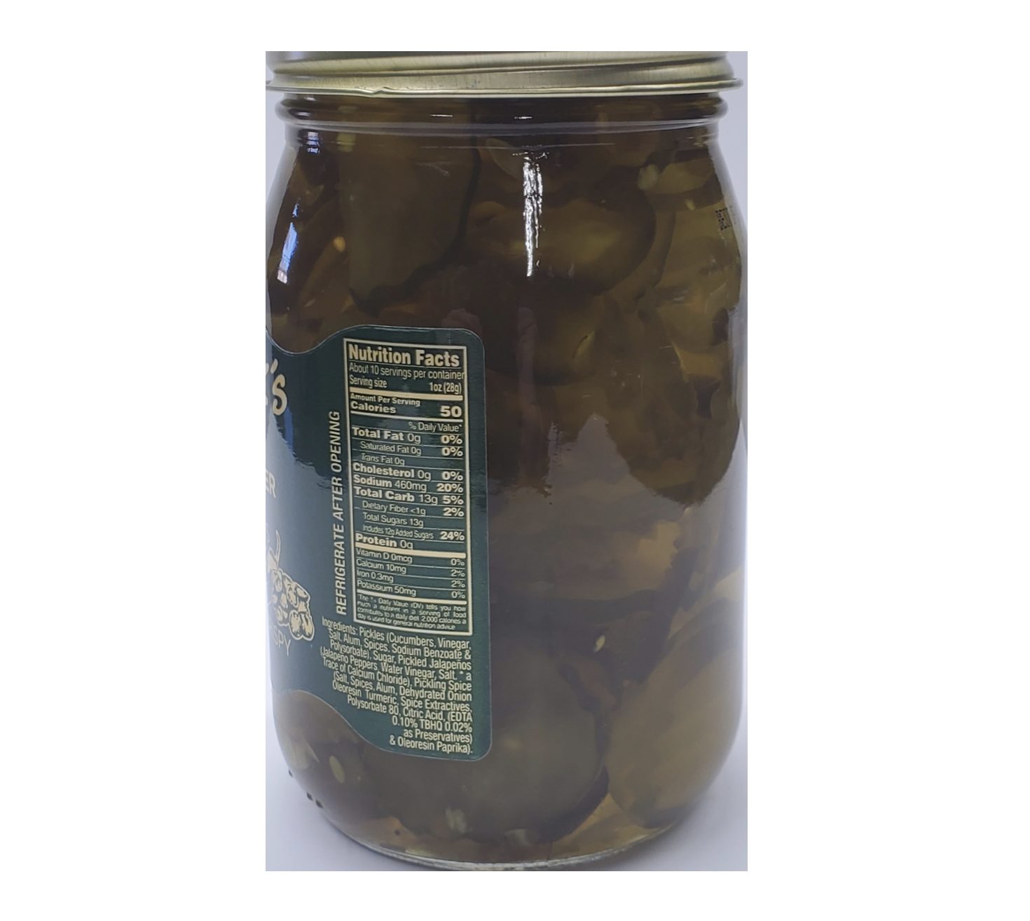 pickles - spicy bread & butter jalapeno - thin cut chips by ben jack larado's
