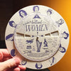 spinner card - brilliant women by blackbird letterpress