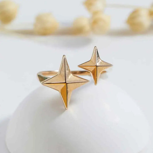 ring - north star - bronze - adjustable by nina designs