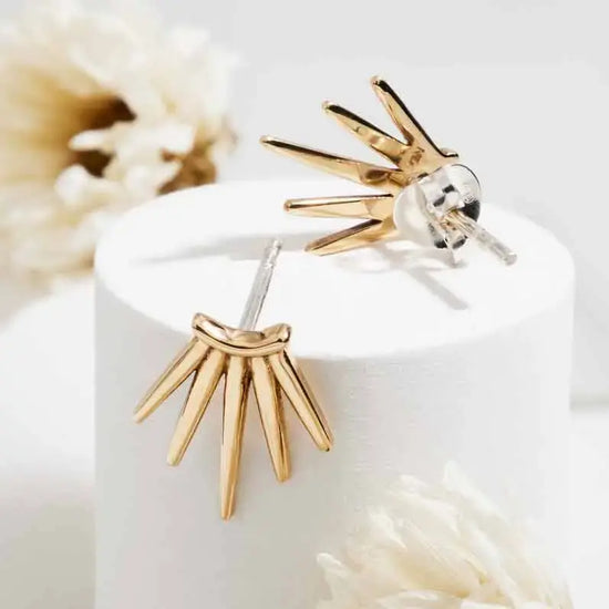 earrings - five spike post by nina designs