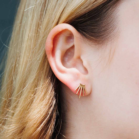 earrings - five spike post by nina designs