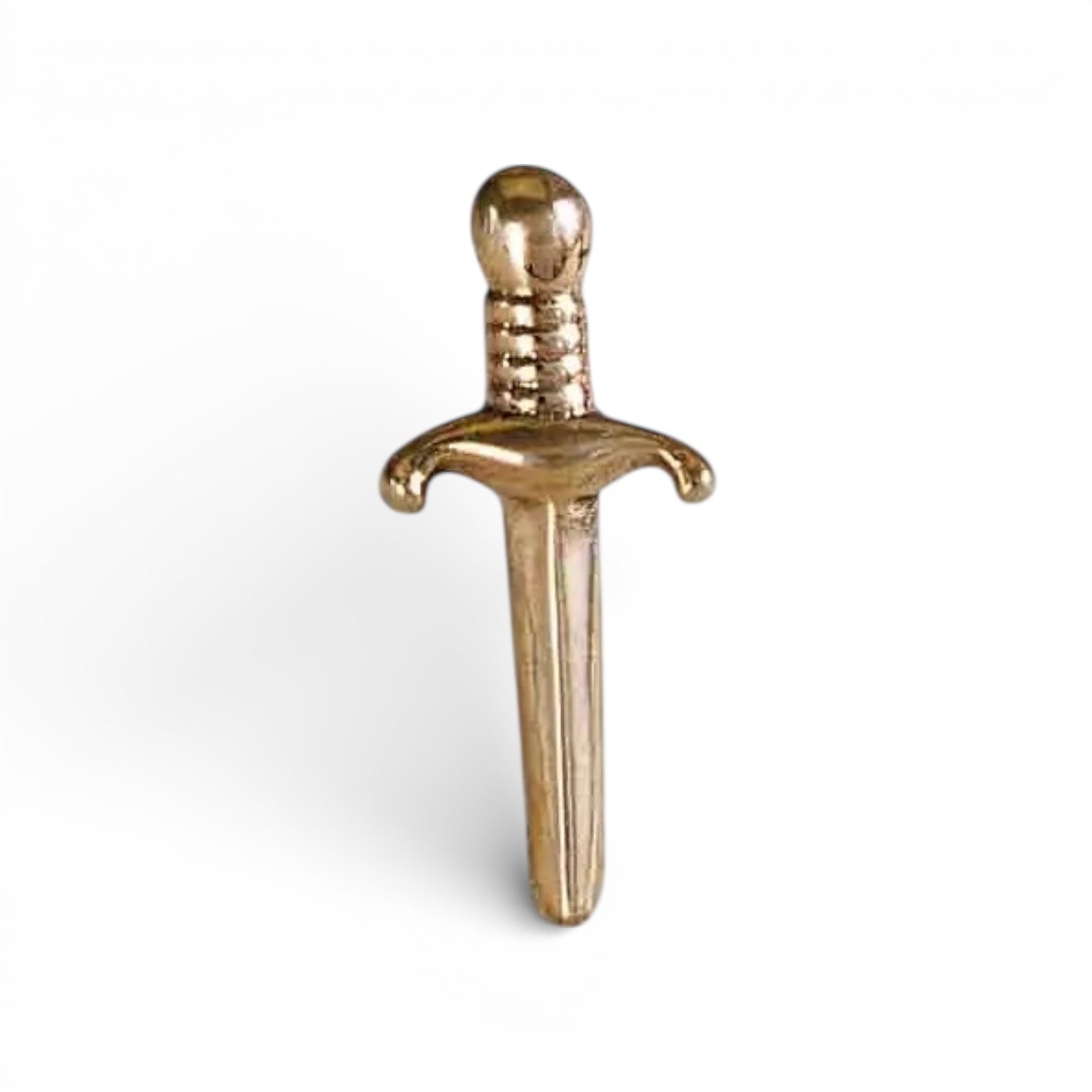 earring single - mini dagger post - bronze by nina designs