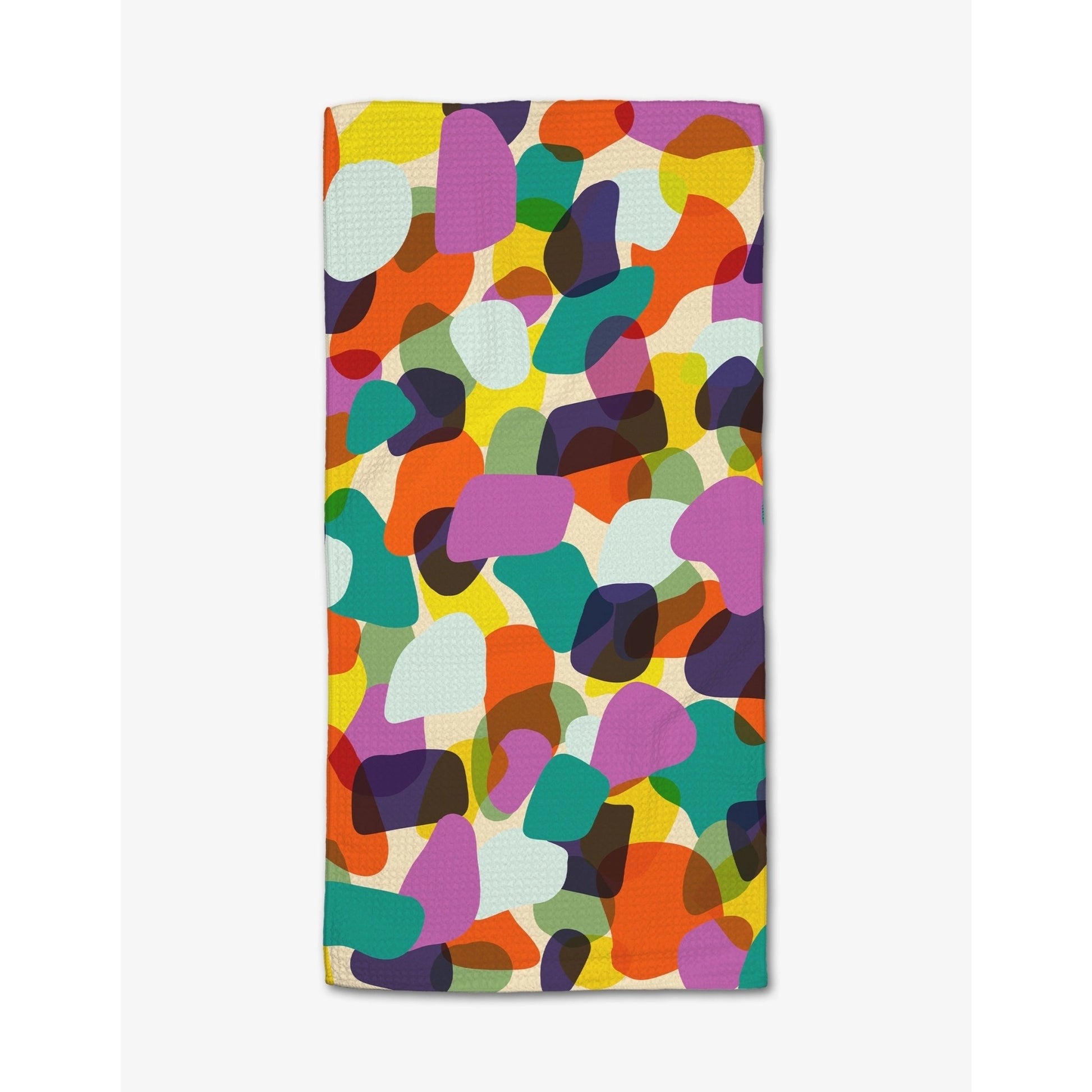 microfiber tea towel - colorful pebbles by geometry house