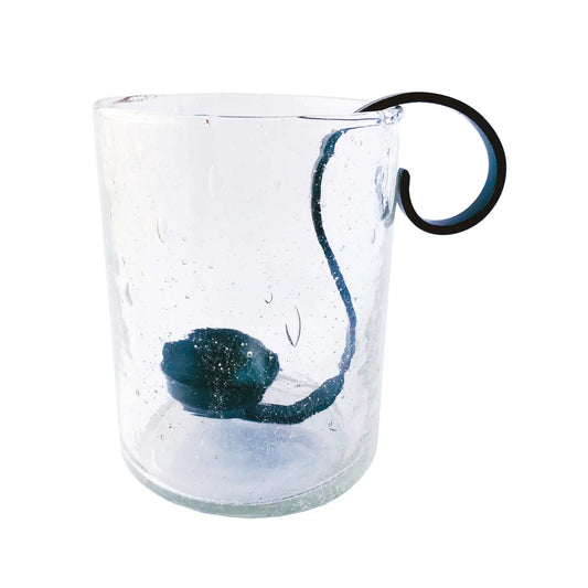 hurricane candle holder - bubble glass - hook insert by creative co-op