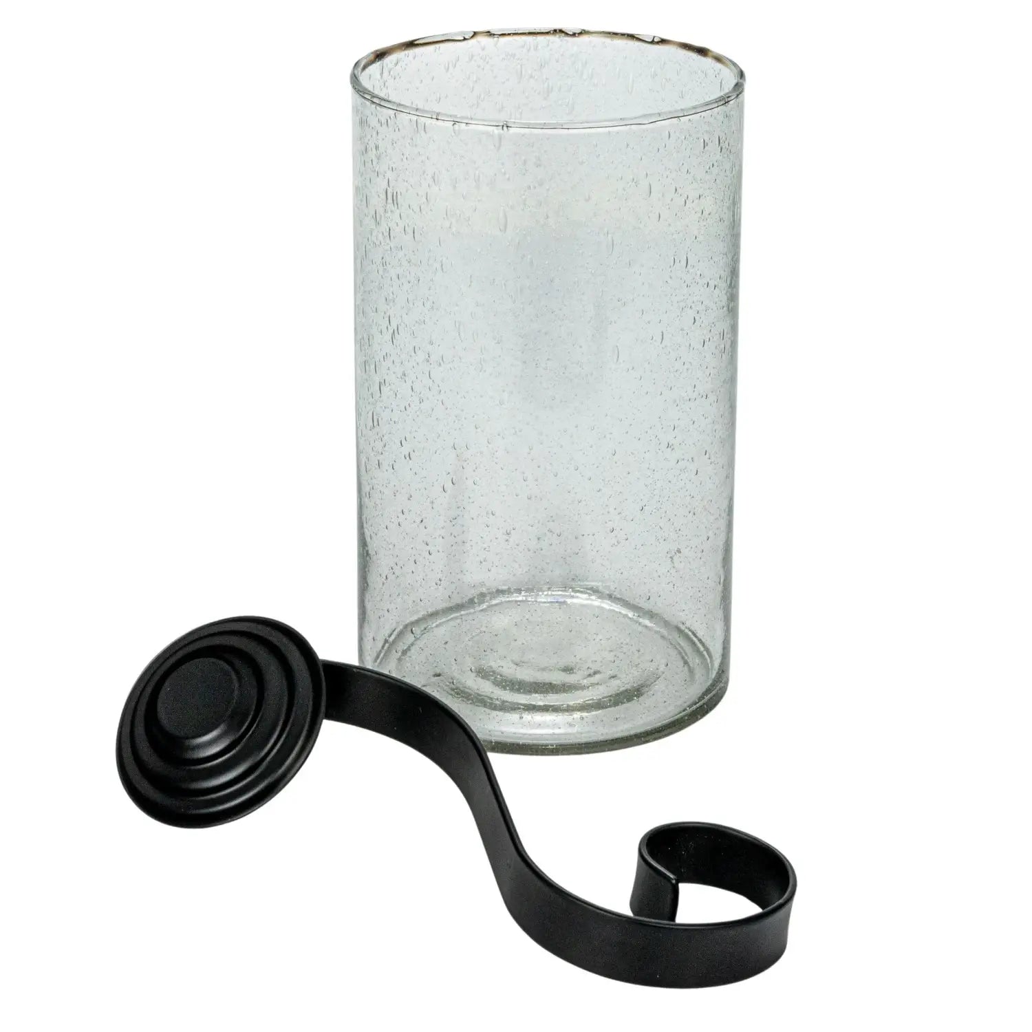 hurricane candle holder - bubble glass - hook insert by creative co-op